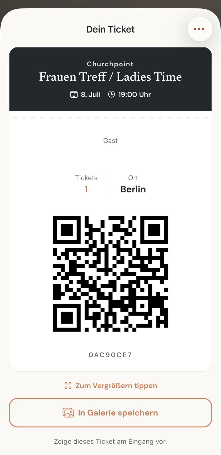 Dein Ticket ist dabei